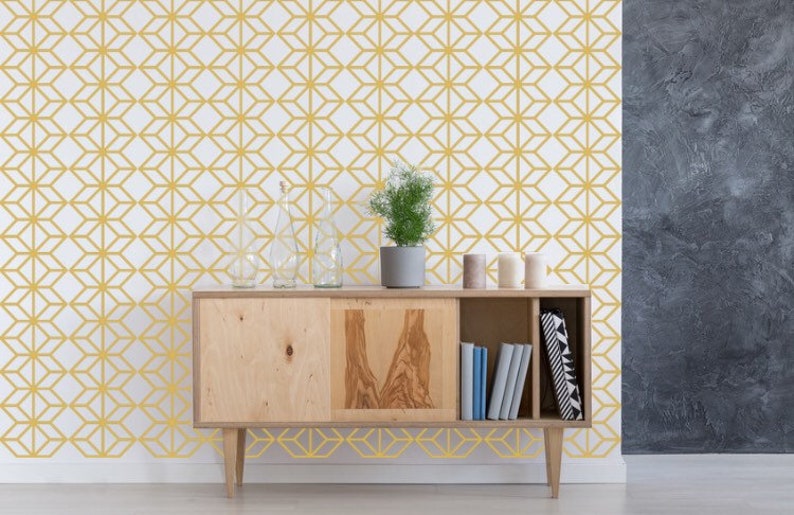 Modern Wall Decor Nursery Art Geometric Wall Art Wall Pattern Decal Mid Century Modern Wall Art Office Wall Decor Geometric Wall Decal