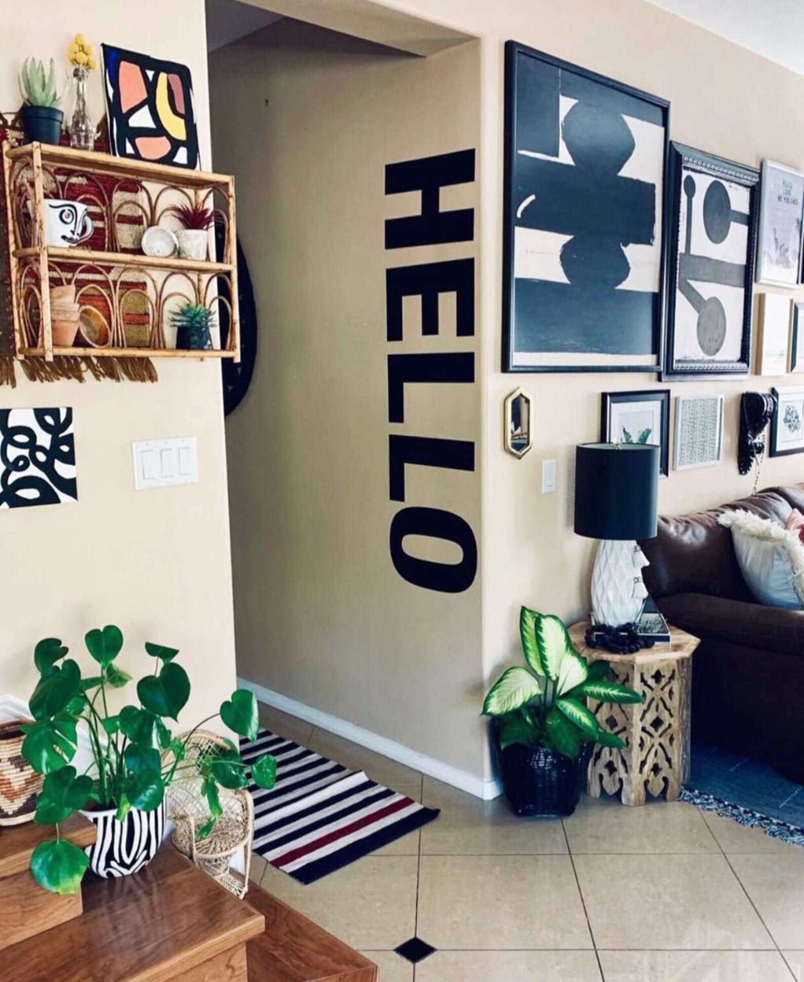 Hello Wall Decal Hello Decal Hello Wall Decor Dorm Decor Etsy