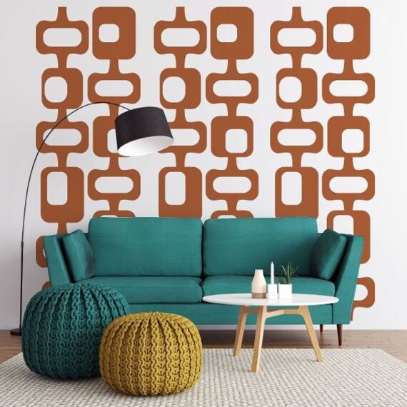 Mid Century Decal Mid Century Wall Decor Palm Springs Retro Wall Decal Mid Century Decal Mid Century Wall Decor Palm Springs Retro Wall Decal
