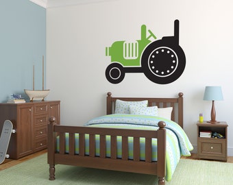 Tractor Wall Decal, Farmhouse Decals, Farm Decor, Removable Nursery Wall Decal, Country Wall Decor, Childrens Wall Art, Apartment Wall Decor