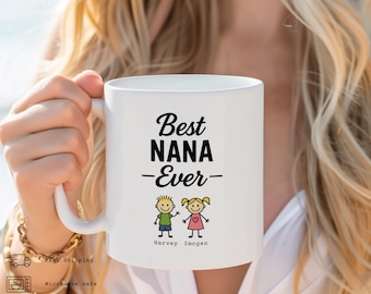 Personalized Nana Mug , Custom Nana Gift, Nana Coffee Mug, Nana Coffee Cup, Nana Gift From Grandkids, Custom Nana Cup, Personalized Nanna