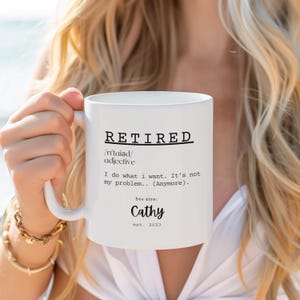 Personalized Retired Coffee Mug, Retirement Gifts For Women, Retirement Gifts For man, Retirement Coffee Mug Cup, Retirement Mug, Pension