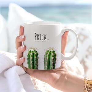 cactus coffee mug, succulent mug, desert mug, desert art, ceramic mug, coffee mug, desert cactus art, cactus gift, prick mug, funny gift
