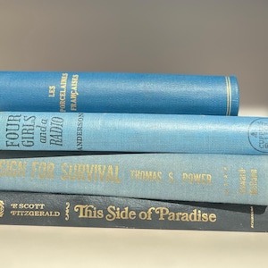 Stack of vintage books