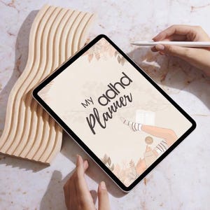 Printable ADHD Planner | Digital Undated Journal PDF | GoodNotes Planner for Neurodivergent Adults | Executive Function Tracker | ADHD Hacks