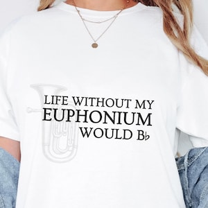 ユーフォニアム奏者Tシャツ：バンドライフミュージシャンへのギフト