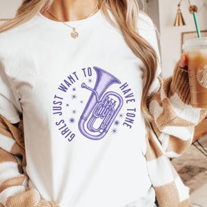 ユーフォニアム奏者Tシャツ：バンドライフミュージシャンへのギフト
