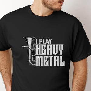 ユーフォニアム ヘビーメタルTシャツ：ミュージシャンバンドギフトTシャツ