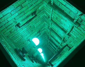 Custom Infinity mirror coffee table. Coffee table. 20x20inch table. Infinity table. Glass table. Mirror table. Coffee glass table. Table.