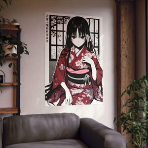 Póster de anime Waifu Suzune Horikita, Classroom of the Elite, arte japonés, lindo fanart ilustrativo, carteles verticales mate, decoración del hogar