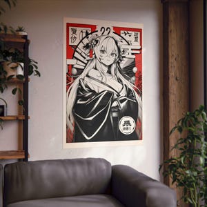 Rias Gremory High School DxD, póster de anime genial, arte japonés, ilustración linda de waifu, decoración de pared, regalo otaku, impresión de manga.