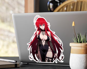 Rias Gremory Sticker: Gothic Anime Waifu, High School DxD Vinyl Decal