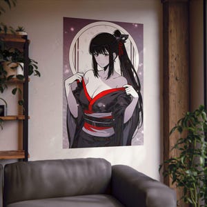 Póster de anime, fan art de Jin-ah Sung, ilustración de waifu japonesa, nivelación en solitario, impresión artística vertical, obra de arte mate, póster de chica linda