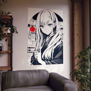 Marin Kitagawa poster, Anime Waifu Matte Vertical Posters, Marin Kitagawa & Japanese Art Style, My Dress Up Darling, Cute Illustration