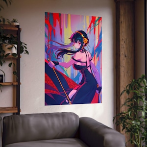 Yor Forger Spy x Family Wall Art: Retro Anime Waifu Poster