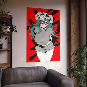 Póster de Nelliel Tu, póster de waifu de anime, Nelliel Tu de Bleach, arte japonés, fan art, impresión bonita, decoración del hogar, Nel Tu, póster de anime, póster vintage