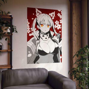 Póster de anime, Tamaki Kotatsu de Fire Force, linda impresión de arte japonés de Waifu, fan art ilustrativo vertical, póster de Tamaki Fire Force, decoración de anime