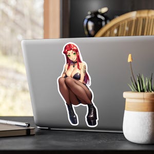 Sternenfeuer Aufkleber | DC Universe Teen Titans Goth Girl, Gothic Waifu & Sexy Girl Abziehbilder, Alternativer Anime Merchandise