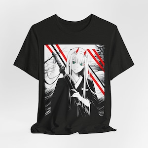 Zero Two Anime T-Shirt: Darling in the Franxx, Japanese Style Art