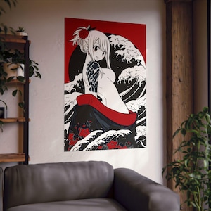 Fairy Tail Lucy Heartfilia, Lucy Heartfilia Waifu Poster, Japanischer Kunstdruck, Anime Girl, Fairy Tail Fanart, Anime Posters, Lucy Fairy Tail