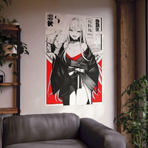 Impresión de Marin Kitagawa "My Dress Up Darling", pósteres verticales mate de anime Waifu, arte ilustrativo japonés, decoración de pared de chica linda, póster de anime