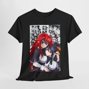 Rias Gremory & Akeno Himejima, Cute Girls Shirt, High School DxD Apparel, Anime Waifu Unisex Tee, Otaku Gift, Manga Fan Top