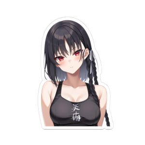 Suzune Horikita da Classroom of the Elite, adesivi Kiss-Cut, decalcomania ragazza carina per laptop, auto, telefono, anime Waifu, adesivo decalcomania anime