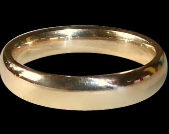 Antique 18k Yellow Gold Edwardian Wedding Band.