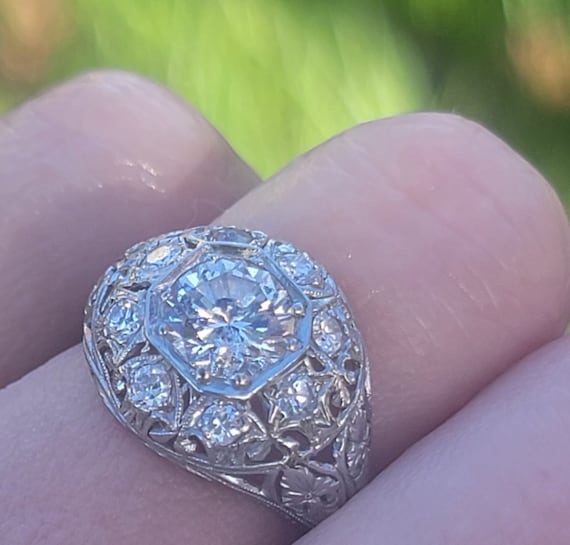 Gorgeous Antique Diamond Engagement/Dinner Ring. … - image 4