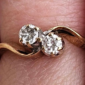 Antique Toi et Moi Diamond Ring.
