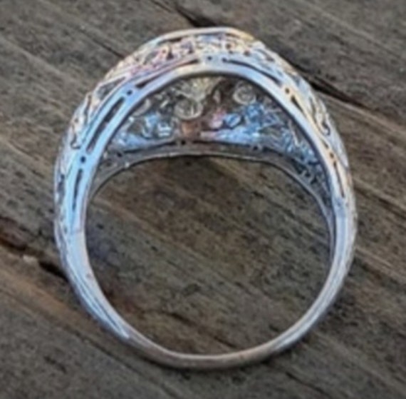 Gorgeous Antique Diamond Engagement/Dinner Ring. … - image 10