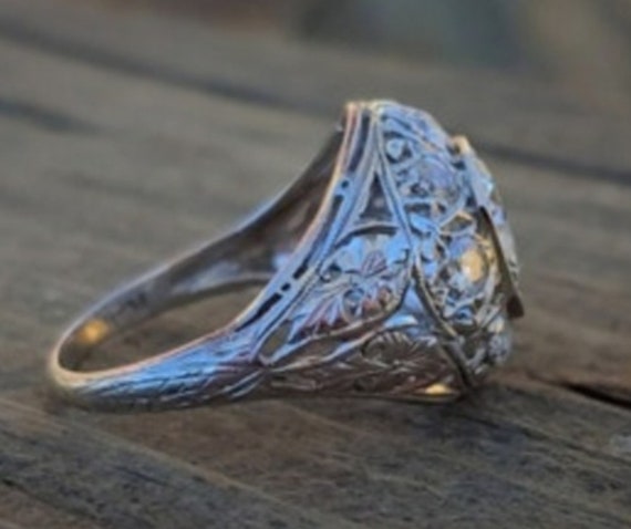 Gorgeous Antique Diamond Engagement/Dinner Ring. … - image 9