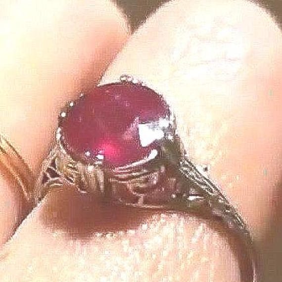 Gorgeous 2.50ctw Ruby Solitaire Ring set in 14k W… - image 1