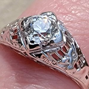 VERKAUF! Edwardian Antique Diamant-Verlobungsring. Wunderschön!