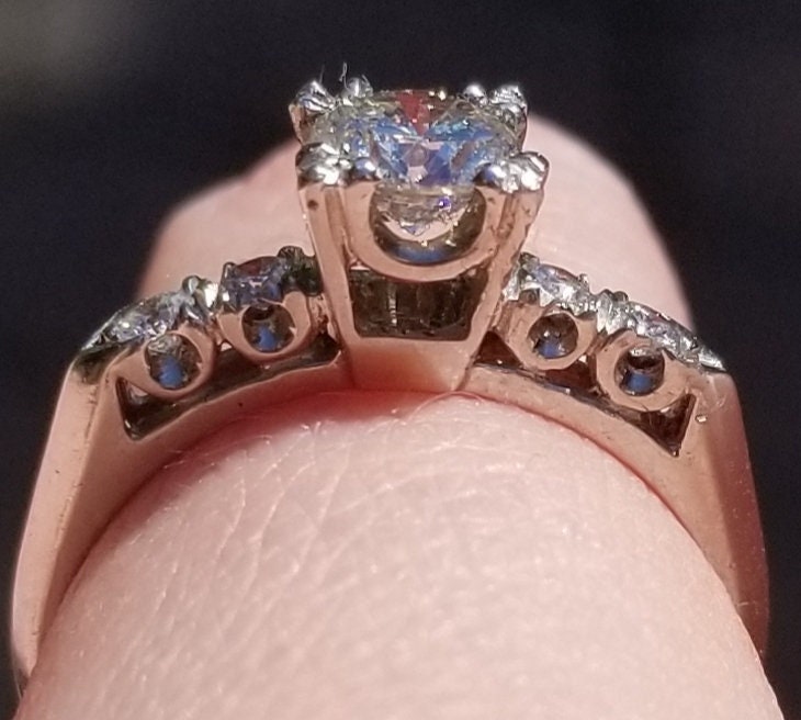 SALE! Amazing! Vintage Platinum and Diamond Engagement Ring SALE! Amazing! Vintage Platinum and Diamond Engagement Ring