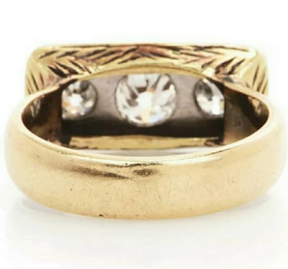 Antique Three Stone Diamond Ring. - image 7
