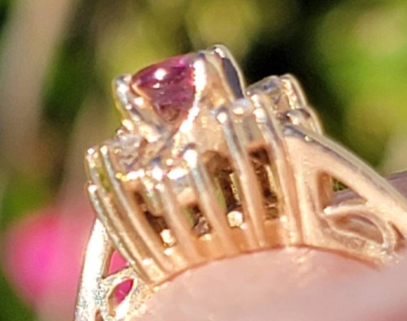 Sale! Beautiful Vintage Ruby and Diamond Ring set… - image 7