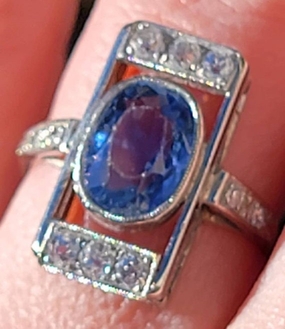 Gorgeous Antique Sapphire and Diamond Ring. Beaut… - image 7