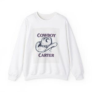 Sudadera de cuello redondo Cowboy Carter, prenda acogedora del oeste, regalo para fanáticos de los vaqueros, estilo vintage unisex, atuendo informal.