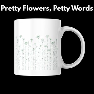 Una volta stronza, sempre stronza - Tazza da caffè floreale / Regalo divertente e irriverente / Tazza con umorismo per adulti