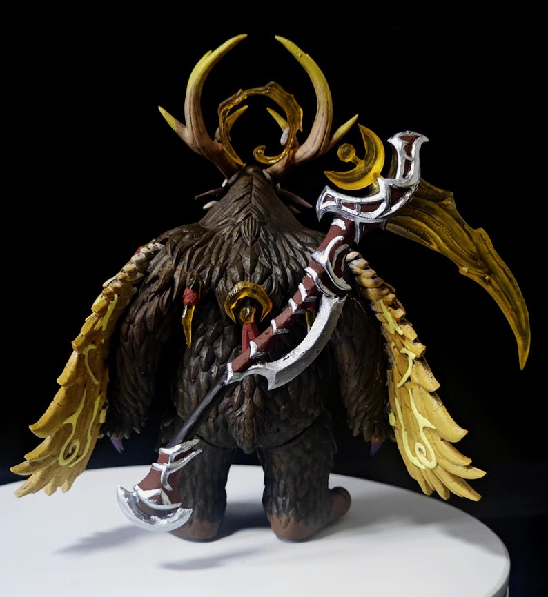 Handmade Moonkin Form Sammlerstück | World of Warcraft inspiriert WOW Balance Druid Figur 2.0 Bild 10