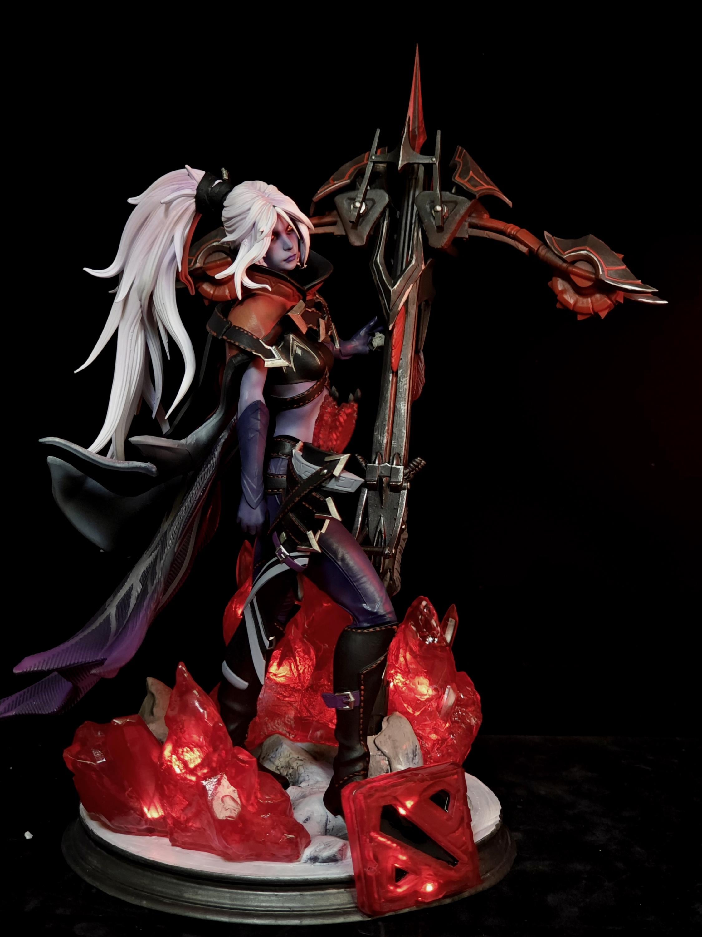 Dota 2 Drow Ranger Arcana (blue＆red Style) Custom Figure - Etsy