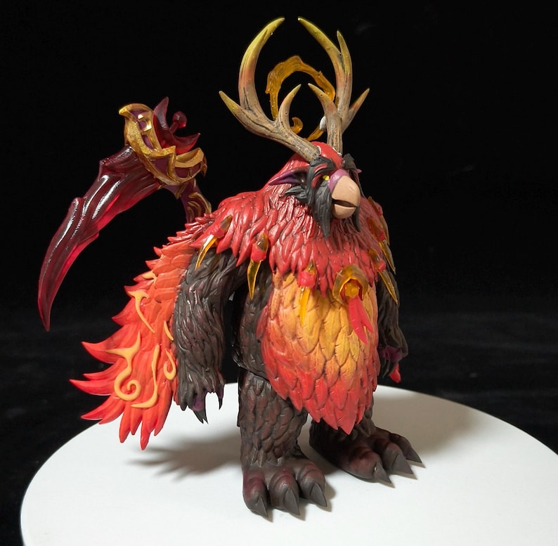 Handmade Moonkin Form Sammlerstück | World of Warcraft inspiriert WOW Balance Druid Figur 2.0 Bild 7