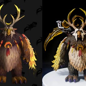 Handmade Moonkin Form Sammlerstück | World of Warcraft inspiriert WOW Balance Druid Figur 2.0 Bild 4