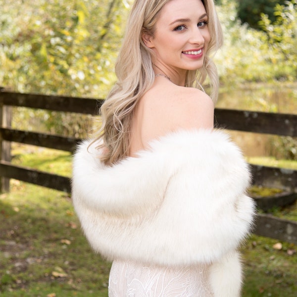faux fur coat shawl