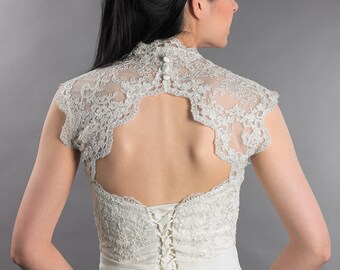 Bolero Jacket Crochet Lace Bolero Jacket Crochet Bridal Shrug Wedding Ivory Bolero Ivory Wedding Shrug Lace Bridal Bolero Bridal Shawl