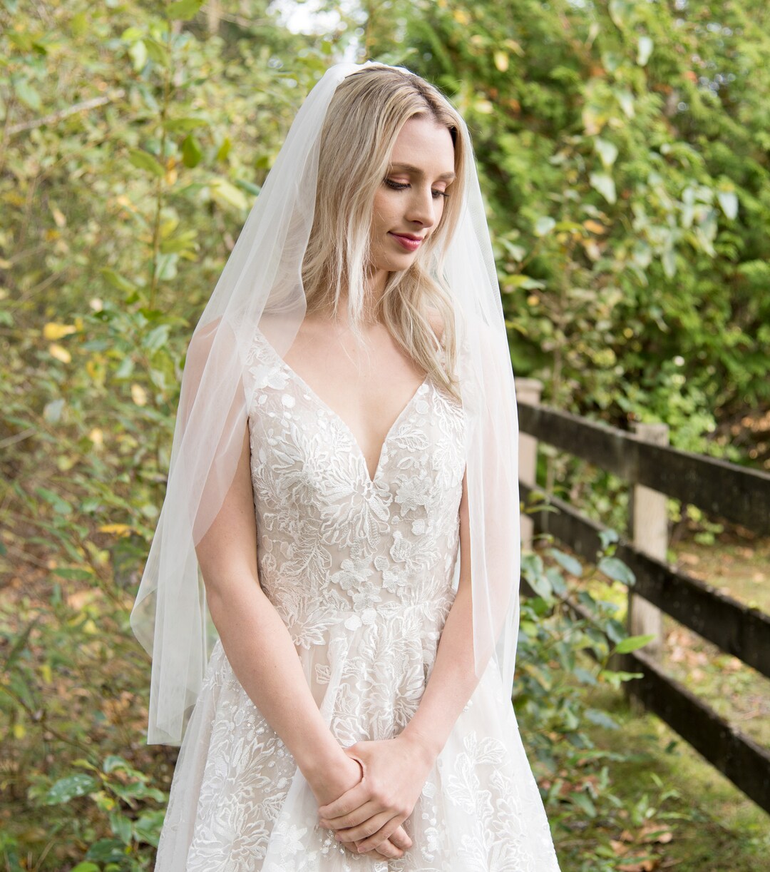 Wedding Veil Bridal Veil Wedding Veil Ivory Wedding Veil Plain