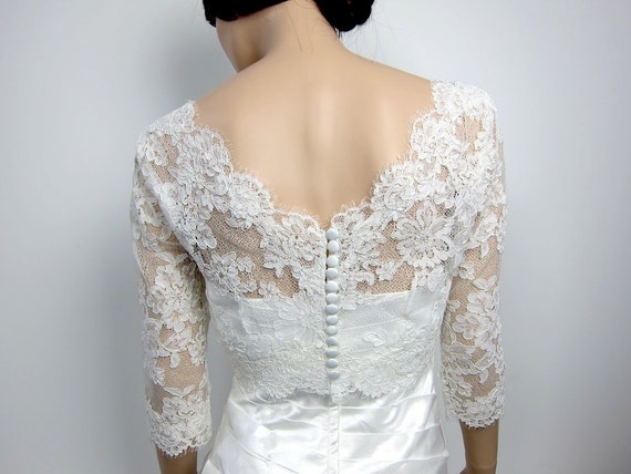 bridal lace jacket