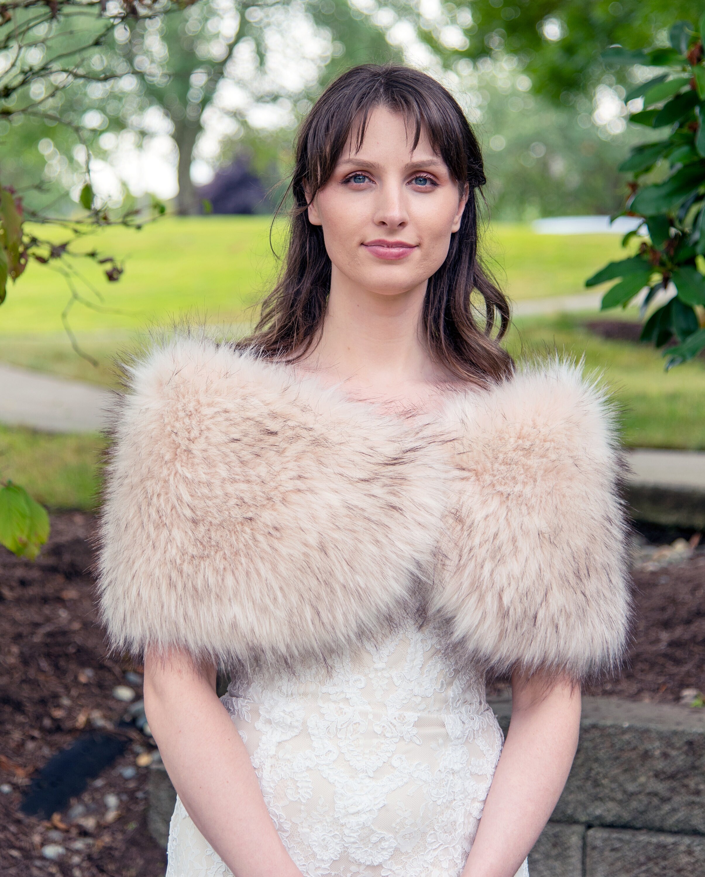 Faux Fur Stole Faux Fur Shawl Bridal - Etsy