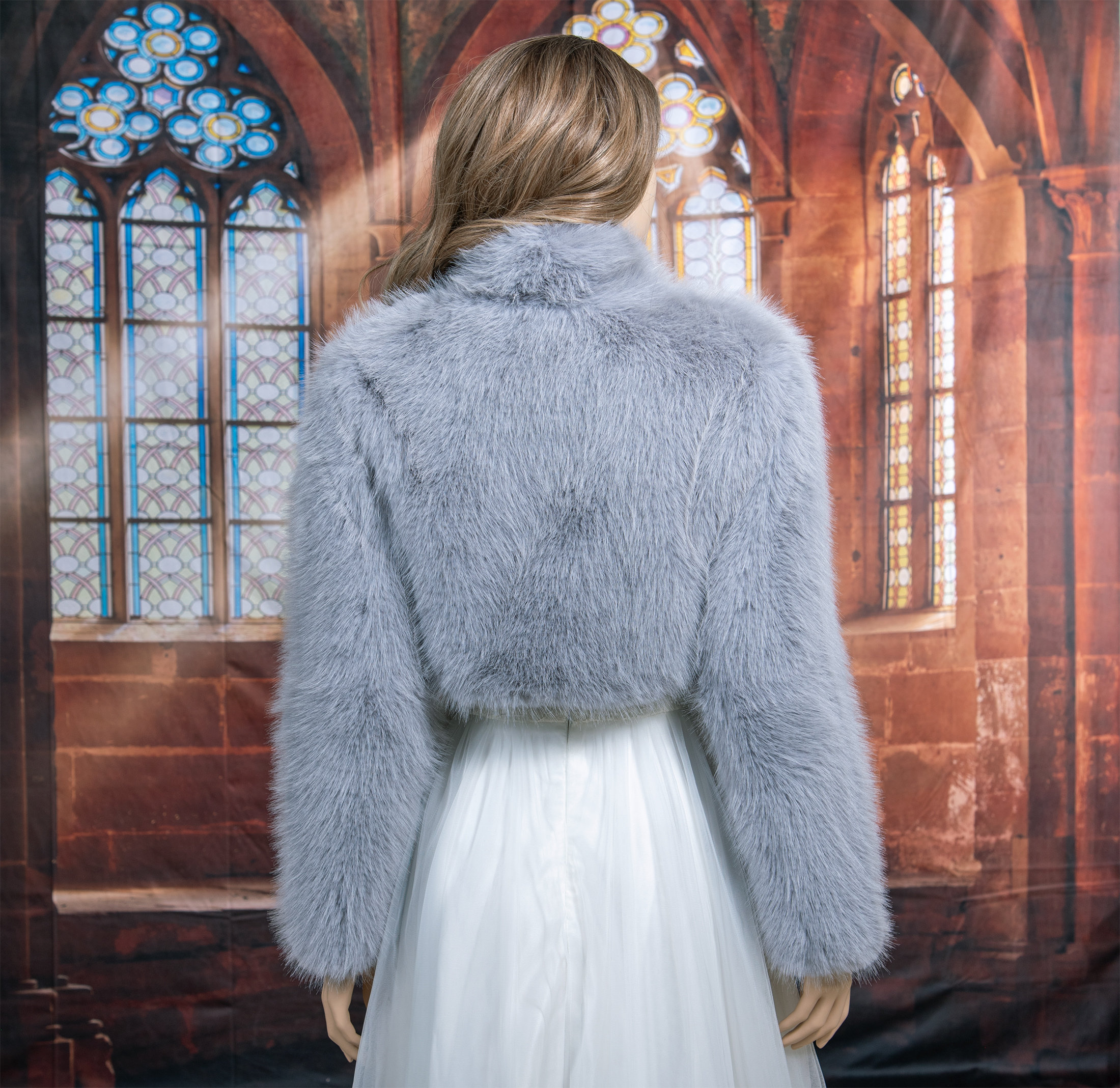 ジャケット・アウター Convertible Faux Fur Tippet Coat Convertible Faux Fur Tippet Coat [S]（カラーアウターを使った